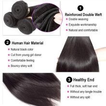 Hairporium Brazilian Straight Hair Bundles - 100% Virgin Human Hair Extensions, 10-32 Inches Hairporium 5 - Hairporium 