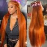 Hairporium Straight Ginger Colored Human Hair Bundles - 100% Virgin Human Hair, 28-30 Inch Bold 350 Shade Hairporium 1 - Hairpor