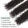 Hairporium Water Wave Human Hair Bundles - Brazilian Deep Wave 100% Remy Hair, 3 Natural Black Curly Extensions Hairporium 5 - H