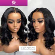 Body Wave Bob Wig – Brazilian Human Hair Middle Part Lace Front Wig for Natural Look Hairporium 2 - Hairporium 