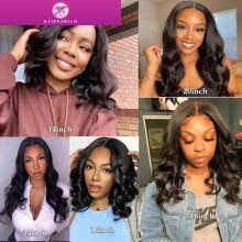 Body Wave Bob Wig – Brazilian Human Hair Middle Part Lace Front Wig for Natural Look Hairporium 3 - Hairporium 