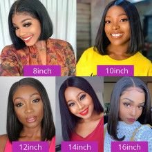 Hairporium Malaysian Straight Hair Bundles - 12A Grade 100% Raw Virgin Human Hair, Short Straight Extensions (1/3/4 PCS) Hairpor