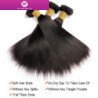 Hairporium Malaysian Straight Hair Bundles - 12A Grade 100% Raw Virgin Human Hair, Short Straight Extensions (1/3/4 PCS) Hairpor