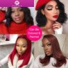 Hairporium Malaysian Straight Hair Bundles - 12A Grade 100% Raw Virgin Human Hair, Short Straight Extensions (1/3/4 PCS) Hairpor