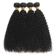 Hairporium Mongolian Kinky Curly Human Hair Bundles - 100% Unprocessed Virgin Hair Extensions, Jerry Curl Weave (1/3/4 PCS) Hair