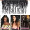 Hairporium Mongolian Kinky Curly Human Hair Bundles - 100% Unprocessed Virgin Hair Extensions, Jerry Curl Weave (1/3/4 PCS) Hair