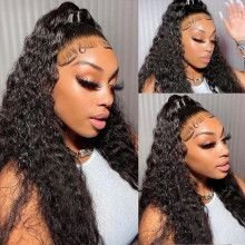 Hairporium 100% Unprocessed Malaysian Remy Human Hair Weave - Deep Wave & Water Wave Curly Extensions, 12A Grade Hair Bundles Ha