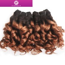 Hairporium Curly Human Hair Bundles - 6 Pieces 100% Human Hair Weave Extensions, Multiple Colors (1B/2/4/30/33/99J) Hairporium 8