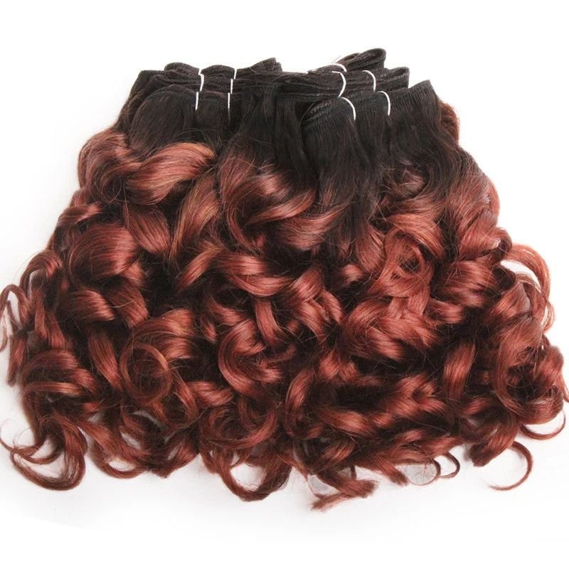 Hairporium Curly Human Hair Bundles - 6 Pieces 100% Human Hair Weave Extensions, Multiple Colors (1B/2/4/30/33/99J) Hairporium 7