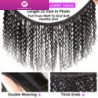 Hairporium Water Wave Bundles - 12A Brazilian Human Hair Weave, Deep Kinky Curly Virgin Extensions (1/3/4 PCS) Hairporium 2 - Ha