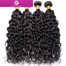 Hairporium Water Wave Bundles - 12A Brazilian Human Hair Weave, Deep Kinky Curly Virgin Extensions (1/3/4 PCS) Hairporium 5 - Ha