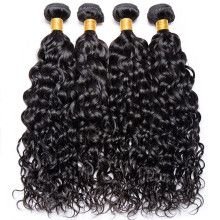 Hairporium Water Wave Bundles - 12A Brazilian Human Hair Weave, Deep Kinky Curly Virgin Extensions (1/3/4 PCS) Hairporium 5 - Ha