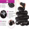 Hairporium Brazilian Body Wave Bundles - 12A 100% Unprocessed Virgin Human Hair, 3 Natural Black Weave Bundles Hairporium 3 - Ha