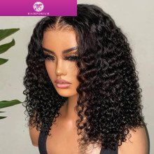 Hairporium Wear & Go Water Wave Bob Wig - 13x4 Glueless Human Hair, Pre-Cut Lace, Curly Remy Wig Hairporium 1 - Hairporium 