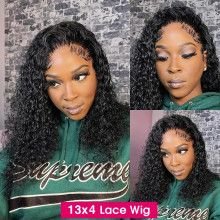 Hairporium Wear & Go Water Wave Bob Wig - 13x4 Glueless Human Hair, Pre-Cut Lace, Curly Remy Wig Hairporium 4 - Hairporium 