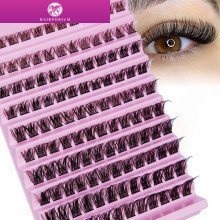 Hairporium 120pcs Wispy Cluster Lashes - 8-16mm D Curl Individual Lashes for Natural & Fluffy DIY Extensions Hairporium 1 - Hair