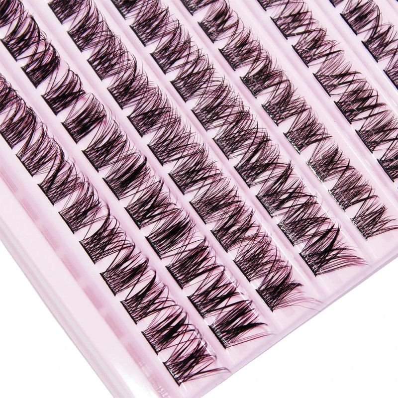 Hairporium 120pcs Wispy Cluster Lashes - 8-16mm D Curl Individual Lashes for Natural & Fluffy DIY Extensions Hairporium 2 - Hair