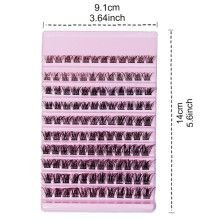 Hairporium 120pcs Wispy Cluster Lashes - 8-16mm D Curl Individual Lashes for Natural & Fluffy DIY Extensions Hairporium 5 - Hair