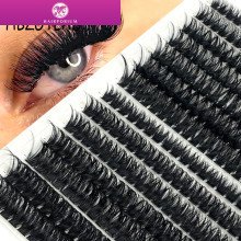 Hairporium 30D/40D/60D/80D Mixed Tray Individual Lashes - 3D Russian Volume Soft Mink Lash Clusters for Natural Look Hairporium 