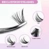 Hairporium DIY Lash Extensions Kit - 800pcs Lash Clusters (80D/100D), Wispy Individual Lashes 9-18mm Mix Hairporium 9 - Hairpori