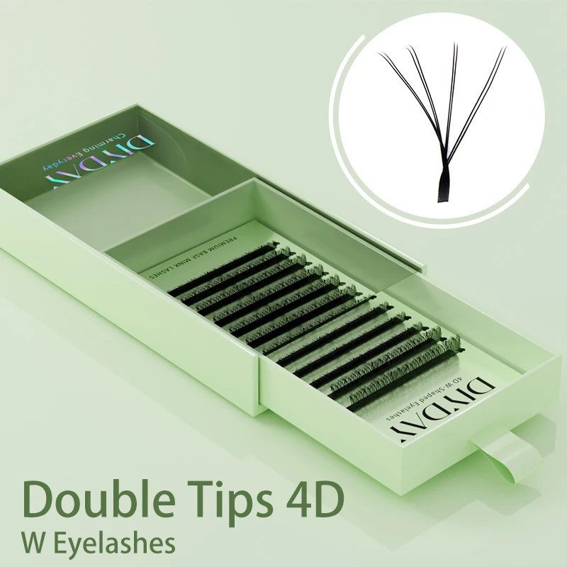 Hairporium DIY W Shape Eyelash Extensions - Natural Soft Premade Fan Lashes (3D to 8D), for Effortless Volume & Bloom Hairporium