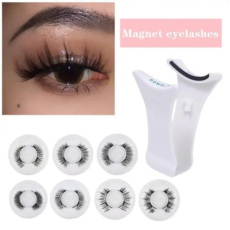 Hairporium Magnetic Eyelashes - Handmade 3D Natural Reusable Magnetic False Lashes with Tweezers Set Hairporium 10 - Hairporium 