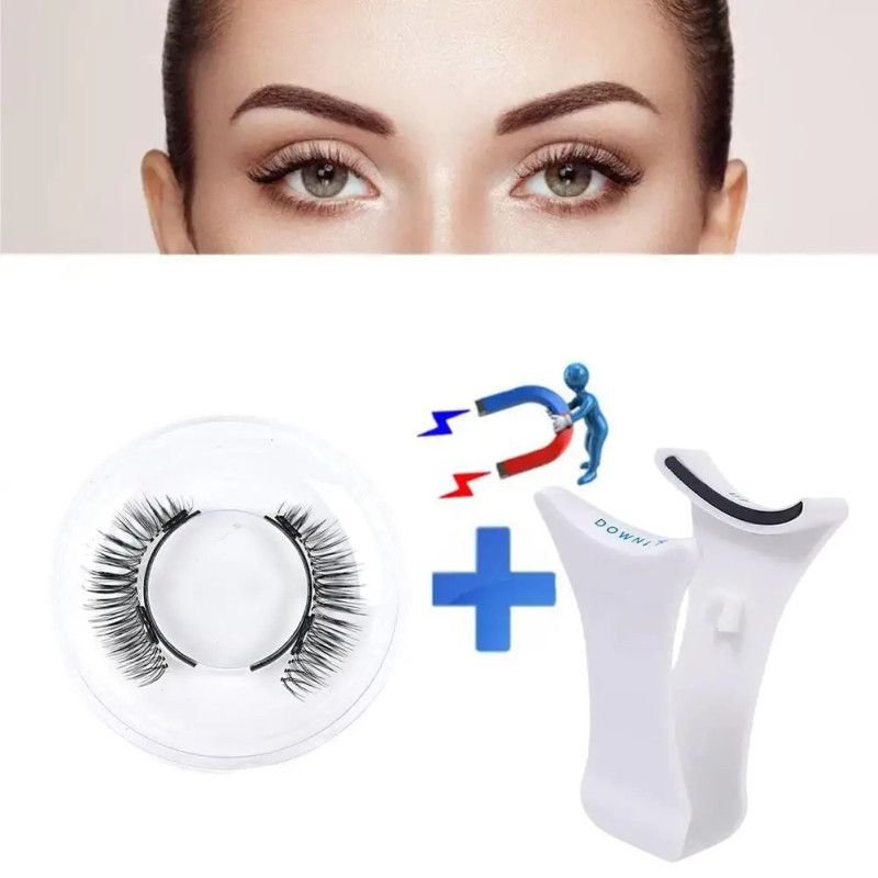 Hairporium Magnetic Eyelashes - Handmade 3D Natural Reusable Magnetic False Lashes with Tweezers Set Hairporium 9 - Hairporium 