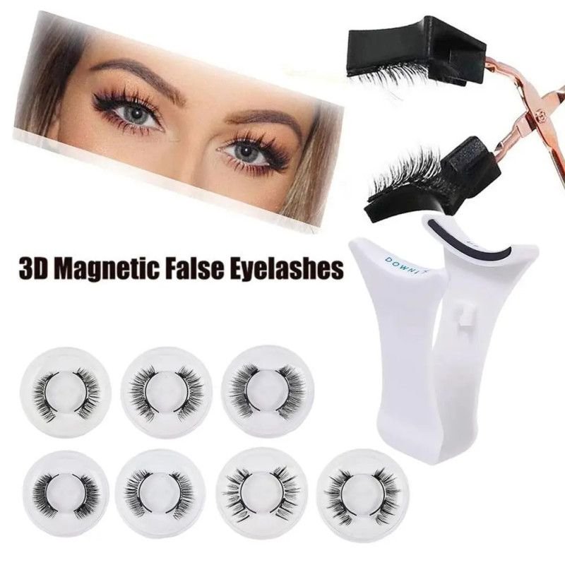 Hairporium Magnetic Eyelashes - Handmade 3D Natural Reusable Magnetic False Lashes with Tweezers Set Hairporium 9 - Hairporium 