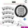 Hairporium 3D Magnetic False Eyelashes - Reusable Magnet Lashes with Applicator, 2 Pairs/Box Hairporium 3 - Hairporium 