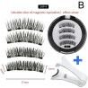 Hairporium 3D Magnetic False Eyelashes - Reusable Magnet Lashes with Applicator, 2 Pairs/Box Hairporium 4 - Hairporium 