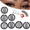 Hairporium 3D Magnetic False Eyelashes - Reusable Magnet Lashes with Applicator, 2 Pairs/Box Hairporium 8 - Hairporium 