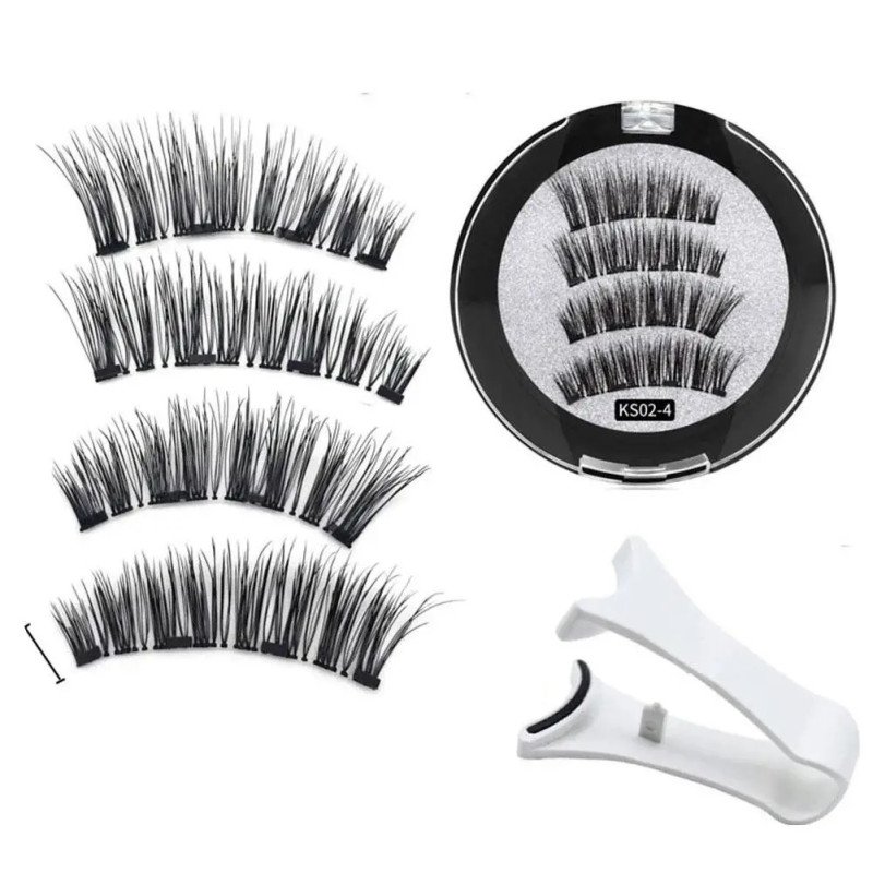 Hairporium 3D Magnetic False Eyelashes - Reusable Magnet Lashes with Applicator, 2 Pairs/Box Hairporium 1 - Hairporium 