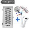 Hairporium 3D Magnetic False Eyelashes - Reusable, Waterproof, Natural & Long-Lasting Lash Extensions with Applicator Tool Hairp