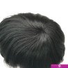 Hairporium Fine Mono Men’s Wig - Human Hair Toupee Replacement System, Natural Black Hair Units for Men Hairporium 4 - Hairporiu