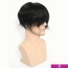 Hairporium Fine Mono Men’s Wig - Human Hair Toupee Replacement System, Natural Black Hair Units for Men Hairporium 5 - Hairporiu