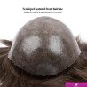 Hairporium Men’s Capillary Prosthesis - 0.12-0.14mm Injection Skin Toupee, Men’s Wigs with 100% Human Hair System Hairporium 18 