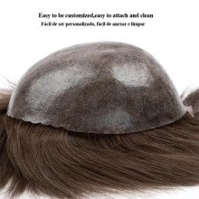 Hairporium Men’s Capillary Prosthesis - 0.12-0.14mm Injection Skin Toupee, Men’s Wigs with 100% Human Hair System Hairporium 19 