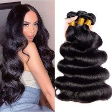 Hairporium Brazilian Body Wave Bundles - 12A 100% Unprocessed Virgin Human Hair, 3 Natural Black Weave Bundles Hairporium 10 - H