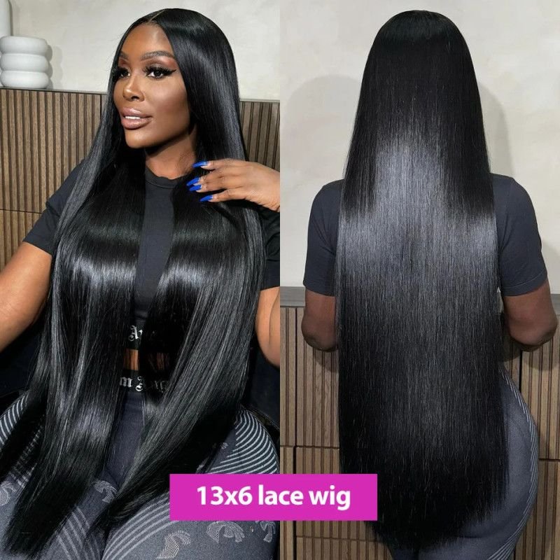 Hairporium Brazilian Straight Lace Front Wig - 13x4 & 13x6 HD Transparent Human Hair, 5x5 Closure Wig for Women Hairporium 1 - H