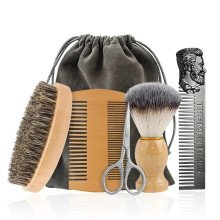 Hairporium Bristle Beard Brush Kit – Premium Wood Comb Set with Gift Bag for Hair & Beard Grooming Hairporium 9 - Hairporium 