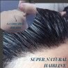 Hairporium Men's Wigs: V-Loop 100% Human Hair Frontal Toupee with Thin Skin PU Hairline Hairporium 7 - Hairporium 