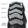 Hairporium Men's Wigs: V-Loop 100% Human Hair Frontal Toupee with Thin Skin PU Hairline Hairporium 9 - Hairporium 