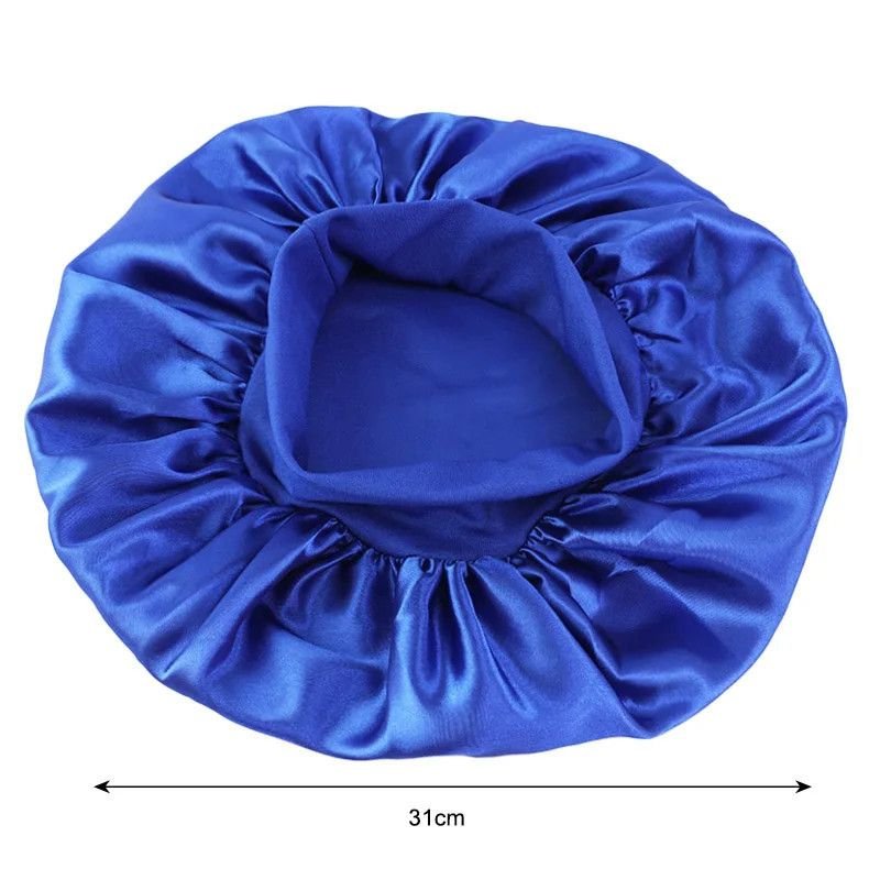 Hairporium Satin Wide Brim Sleep Cap: Silky Bonnet Hair Wrap with Elastic Soft Band Hairporium 1 - Hairporium 