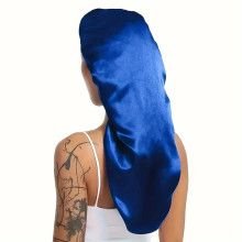 Hairporium Silky Long Bonnet: Solid Color Night Cap for Women's Overnight Hair Care Hairporium 15 - Hairporium 