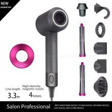 Leafless Professional Hair Dryer with Flyaway Attachment – Premium Negative Ionic Salon Styler Hairporium 2 - Hairporium 