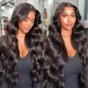 Hairporium HD Transparent Lace Front Wig - 13x6 Body Wave Human Hair, Pre-Plucked, 30-40 Inches for Women