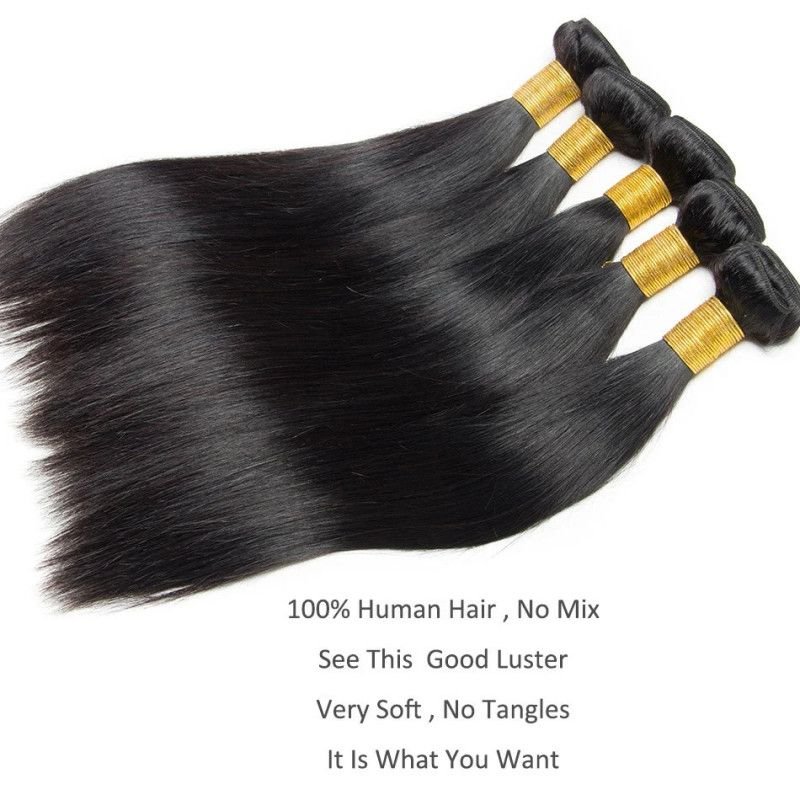 Hairporium 30-Inch 12A Brazilian Straight Remy Human Hair Weave Bundles - Straight Human Hair Extensions Hairporium 2 - Hairpori