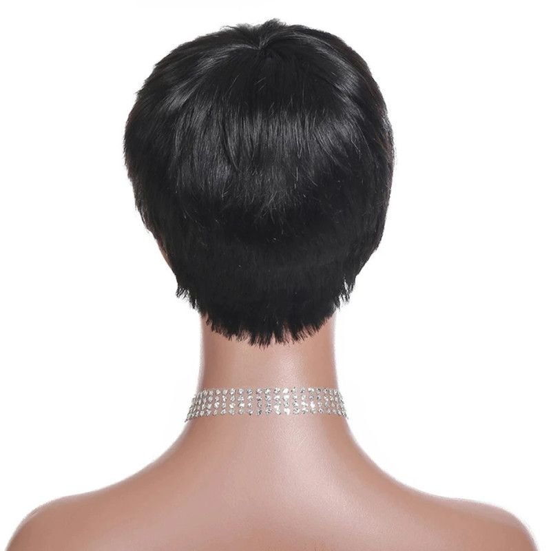 Hairporium Short Straight Bob Wig with Bangs – Natural Human Hair Pixie Cut for Women Hairporium 2 - Hairporium 