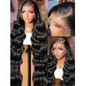 Hairporium 250% Density Body Wave Lace Wig - 13x6 HD Lace Frontal, 13x4 Transparent Lace, 100% Human Hair Loose Wave Wig