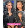 Hairporium 250% Density Body Wave Lace Wig - 13x6 HD Lace Frontal, 13x4 Transparent Lace, 100% Human Hair Loose Wave Wig Hairpor